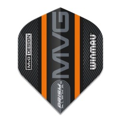 Plumas Winmau Darts Standard Prism Alpha Mvg Negro Laranja Logo Stripe 6915.715