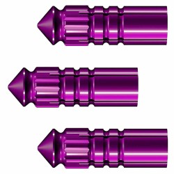 Protector Plumas de alumínio Mission F-protect 3 Unidades Roxo X2513