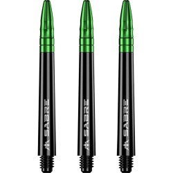 Canas Mission Darts Sabre Policarbonato Preto Verde Intermediário 41mm S1507