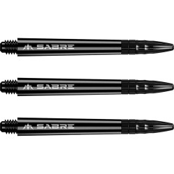 Weizen Mission Darts Säbel Polykarbonat Schwarz Schwarz Kurz 34mm S1511