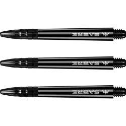 Weizen Mission Darts Säbel Polykarbonat Schwarz Schwarz Kurz 34mm S1511