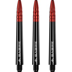 Cañas Mission Darts Sabre Polycarbonate Negra Roja Intermedia 41mm S1513