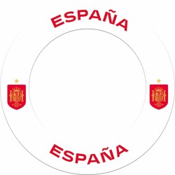 Surround Selección Española De Fútbol S3 Blanco Escudo Rojo Su238