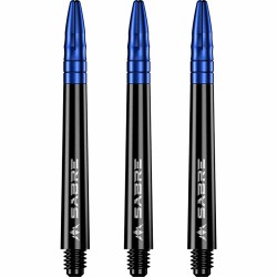 Canas Mission Darts Sabre Policarbonato Preto Azul Curto 34mm S1520