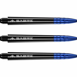 Canas Mission Darts Sabre Policarbonato Preto Azul Curto 34mm S1520