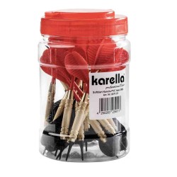 Packung aus 24 Darts Karella Kunststoffspitze