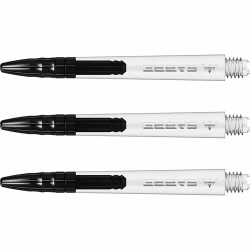 Canas Mission Darts Sabre Policarbonato Negro Transparente Comprimento 48mm S1524