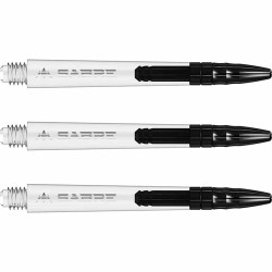 Canas Mission Darts Sabre Policarbonato Negro Transparente Comprimento 48mm S1524