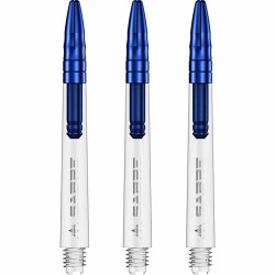 Canas Mission Darts Sabre Policarbonato Azul Transparente Comprimento 48mm S1530