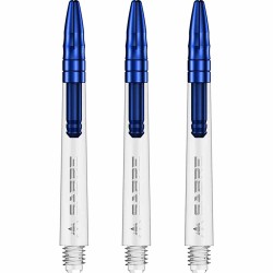Cañas Mission Darts Sabre Polycarbonate Azul Transparente Corta 34mm S1532