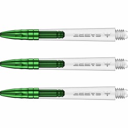 Canas Mission Darts Sabre Policarbonato Verde Transparente comprimento 48 mm S1533