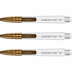 Canas Mission Darts Sabre Policarbonato Dourado Transparente Comprimento 48mm S1536