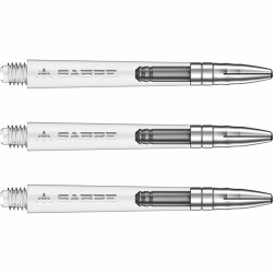 Canas Mission Darts Sabre Policarbonato Prata Transparente Comprimento 48mm S1539