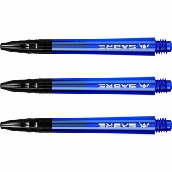 Canas Mission Darts Sabre Policarbonato Azul Preto Longo 48mm S1542