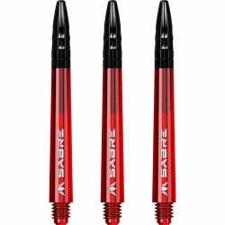 Cañas Mission Darts Sabre Polycarbonate Rojo Negro Intermedio 41mm S1546