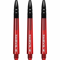 Weizen Mission Darts Sabre Polykarbonat Rot Schwarz Mittel 41mm S1546