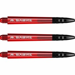 Weizen Mission Darts Sabre Polykarbonat Rot Schwarz Mittel 41mm S1546