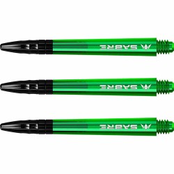 Weizen Mission Darts Sabre Polycarbonat Grün Schwarz Länge 48mm S1548