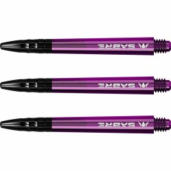 Canas Mission Darts Sabre Policarbonato Preto Preto Longo 48mm S1551