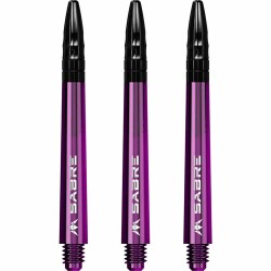 Canas Mission Darts Sabre Policarbonato Preto Preto Curto 34mm S1553