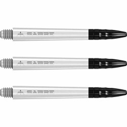 Canas Mission Darts Sabre Policarbonato Branco Preto Comprimento 48mm S1554