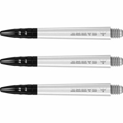 Canas Mission Darts Sabre Policarbonato Branco Preto Comprimento 48mm S1554