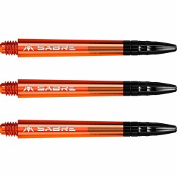 Canas Mission Darts Sabre Policarbonato Laranja Preto Longo 48mm S1557