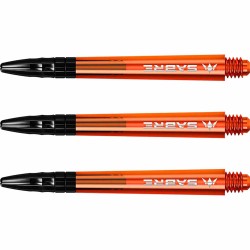 Cañas Mission Darts Sabre Polycarbonate Naranja Negro Corta 34mm S1559