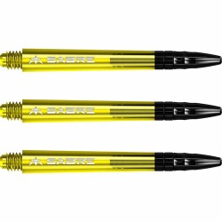 Canas Mission Darts Sabre Policarbonato Amarelo Preto Longo 48mm S1560