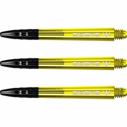 Canas Mission Darts Sabre Policarbonato Amarelo Preto Longo 48mm S1560