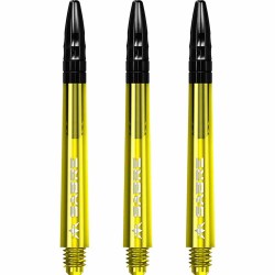 Canas Mission Darts Sabre Policarbonato Amarelo Preto Curto 34mm S1562