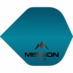 Plumas Mission Darts No2 Std Logo Azul 150 F1859