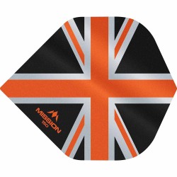 Fülle Mission Darts Nr. 2 Std Alliance Union Jack Schwarz Orange 150 F3132