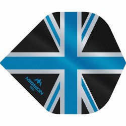 Fülle Mission Darts Nr. 2 Std Alliance Union Jack Schwarz Blau 150 F3137