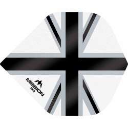 Fülle Mission Darts Nr. 2 Std Alliance-x Union Jack Schwarz Weiß 150 F3141