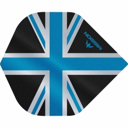 Fülle Mission Darts Nr. 2 Std Alliance Union Jack Schwarz Blau F3081