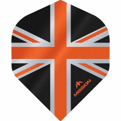 Fülle Mission Darts Nr. 2 Std Alliance Union Jack Schwarz Orange F3084