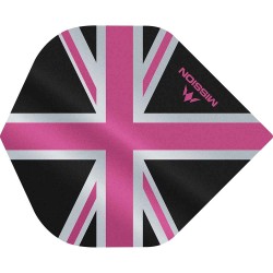 Fülle Mission Darts Nr. 2 Std Alliance Union Jack Schwarz Rosa F3086