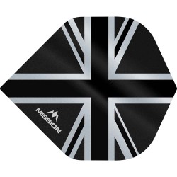 Fülle Mission Darts Nr. 2 Std Alliance Union Jack Schwarz F3087