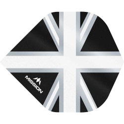 Fülle Mission Darts Nr.2 Std Alliance Union Jack Schwarz Weiß F3088