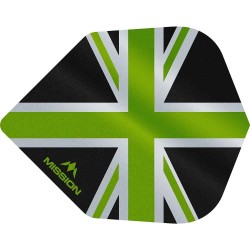 Fülle Mission Darts Nr. 6 Alliance Union Jack Schwarz Grün F3099