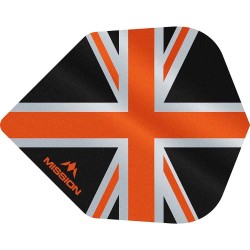 Fülle Mission Darts Nr. 6 Alliance Union Jack Schwarz Orange F3100