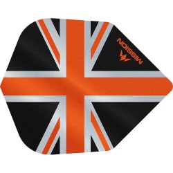 Fülle Mission Darts Nr. 6 Alliance Union Jack Schwarz Orange F3100