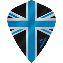 Plumas Mission Darts Kite Alliance Union Jack Preto Azul F3089