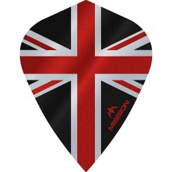 Plumas Mission Darts Kite Alliance Union Jack Negro Rojo F3090