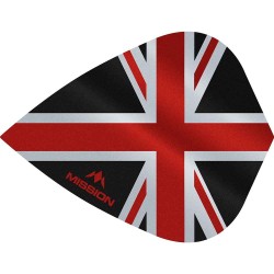 Plumas Mission Darts Kite Alliance Union Jack Negro Rojo F3090