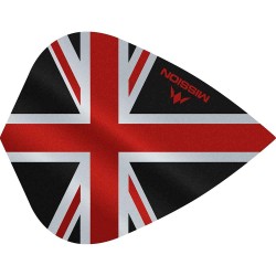 Plumas Mission Darts Kite Alliance Union Jack Negro Rojo F3090