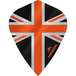 Fülle Mission Darts Kite Alliance Union Jack Schwarz Orange F3092