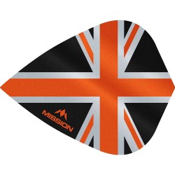 Fülle Mission Darts Kite Alliance Union Jack Schwarz Orange F3092