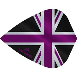 Fülle Mission Darts Kite Alliance Union Jack Schwarz Lila F3093